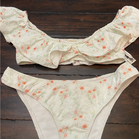 New! Dippin' Daisy's Rosewater Siren Bandeau Bikini Set S/M 1893 - Picture 3 of 12